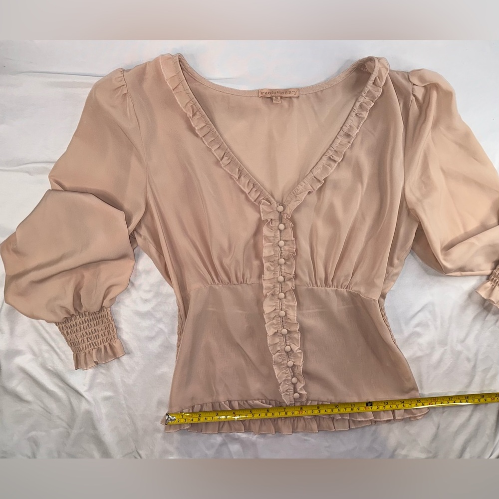 Evolutionary Long Sleeve Shirt Top Blouse - Picture 14 of 16